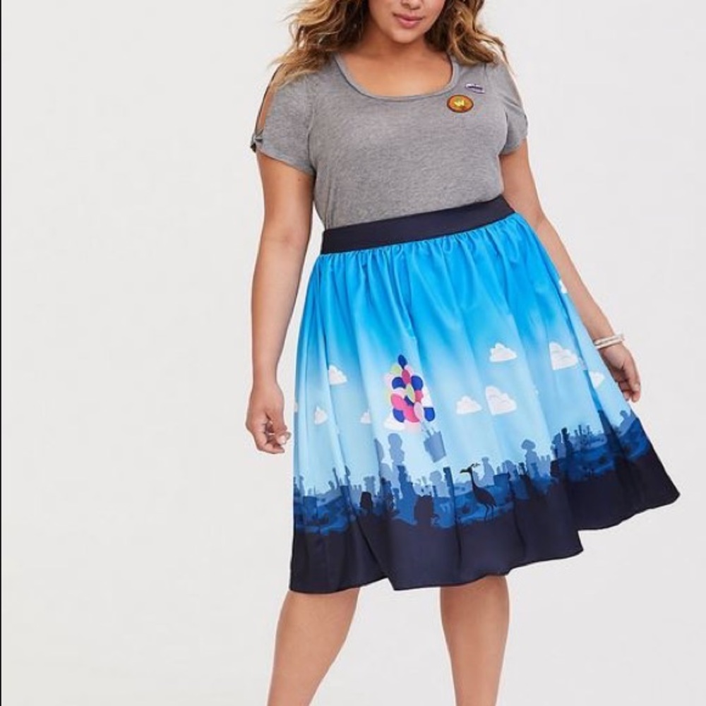 Disney Pixar UP border Print Skirt From Torrid